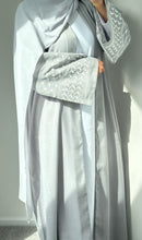 Load image into Gallery viewer, Hawa Linen Abaya Grey
