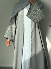 Load image into Gallery viewer, Hawa Linen Abaya Grey
