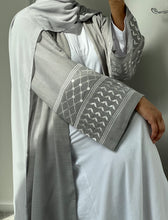 Load image into Gallery viewer, Hawa Linen Abaya Grey
